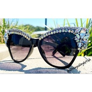 Glamour Cat Eye Bling Sunglasses